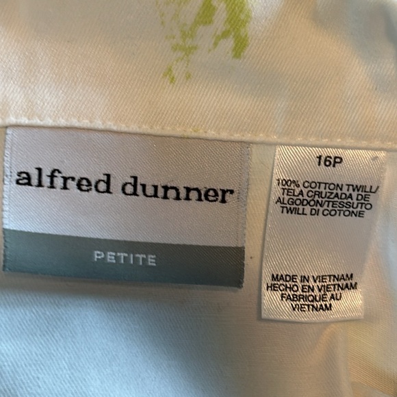 VTG Watercolor Floral Print White Cotton Twill/Sailcloth Jacket w Pockets - Picture 7 of 11